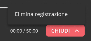 Elimina la registrazione con PsyCare