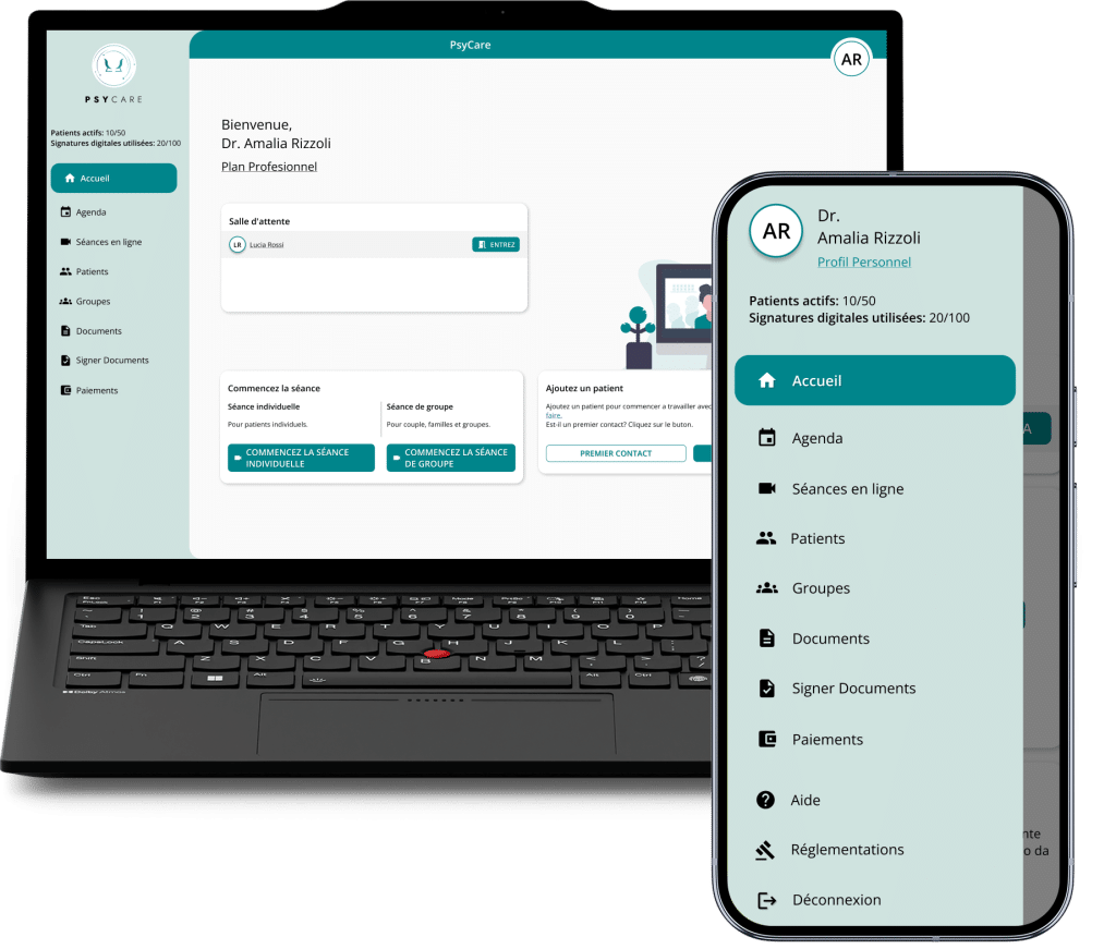 DISPOSITIFS POUR LA THÉRAPIE EN LIGNE