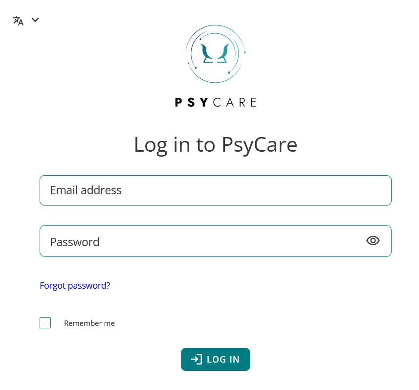 Log in patient