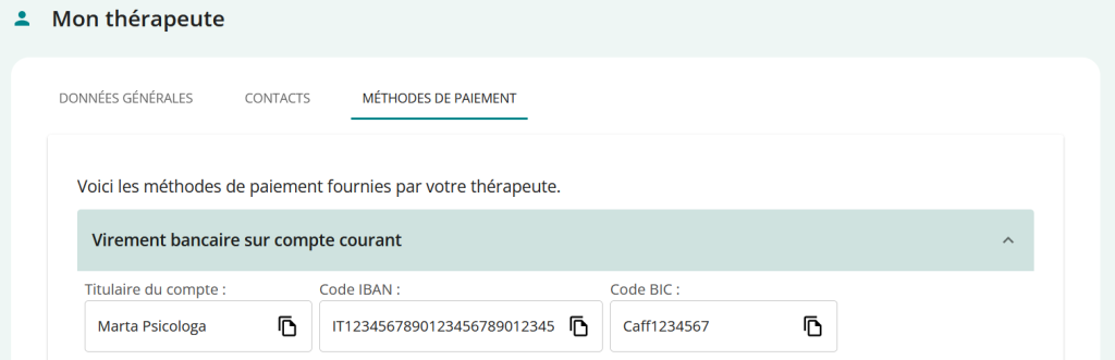 mon thérapeute compte