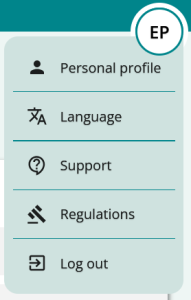 Menu avatar