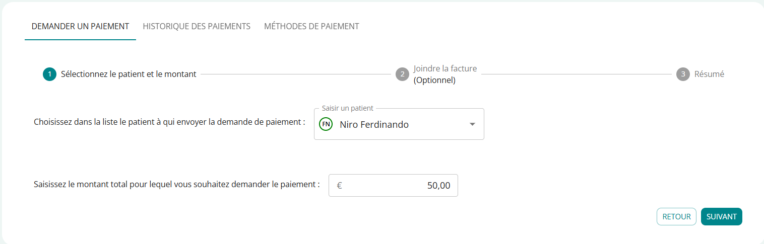 pagamento avanzato paziente fr