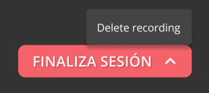 Elimina grabacion