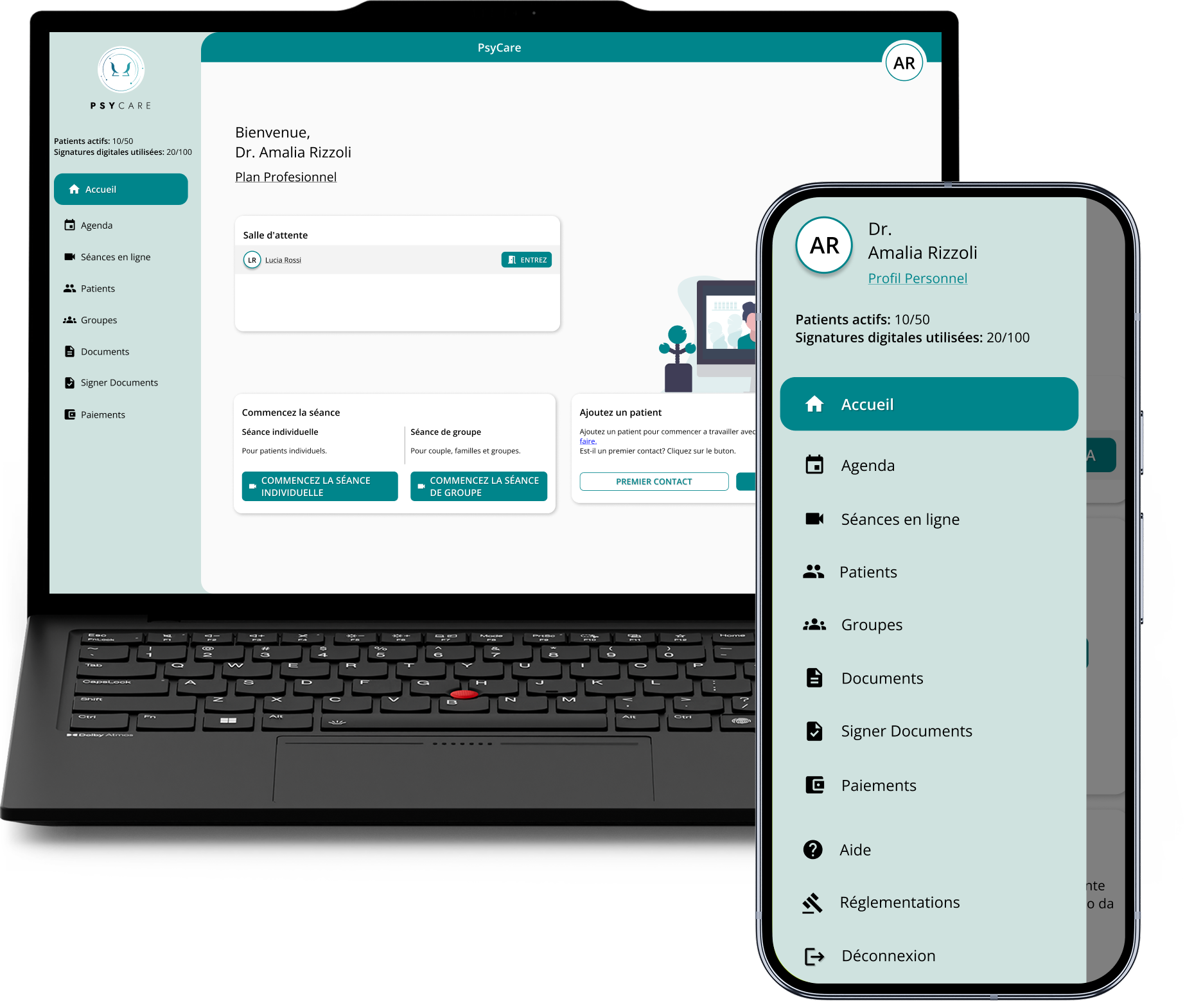 Le premier logiciel en ligne conçu et réalisé pour intégrer la psychologie en ligne au sein de votre entreprise.