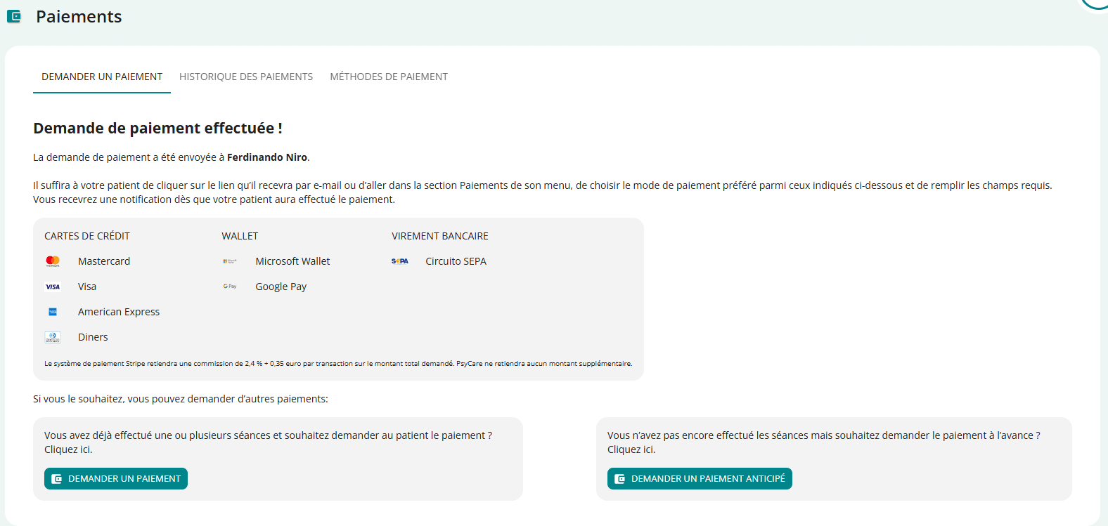 pagamento carta fr